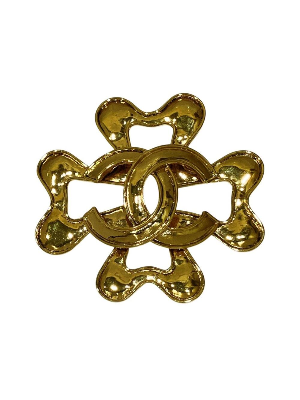 Chanel Cc Logo Brooch Metal #343235C72B